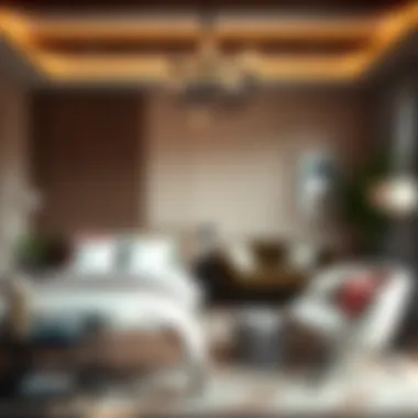 Charming Bedroom Aesthetics Charming bedroom decorated with unique furniture pieces