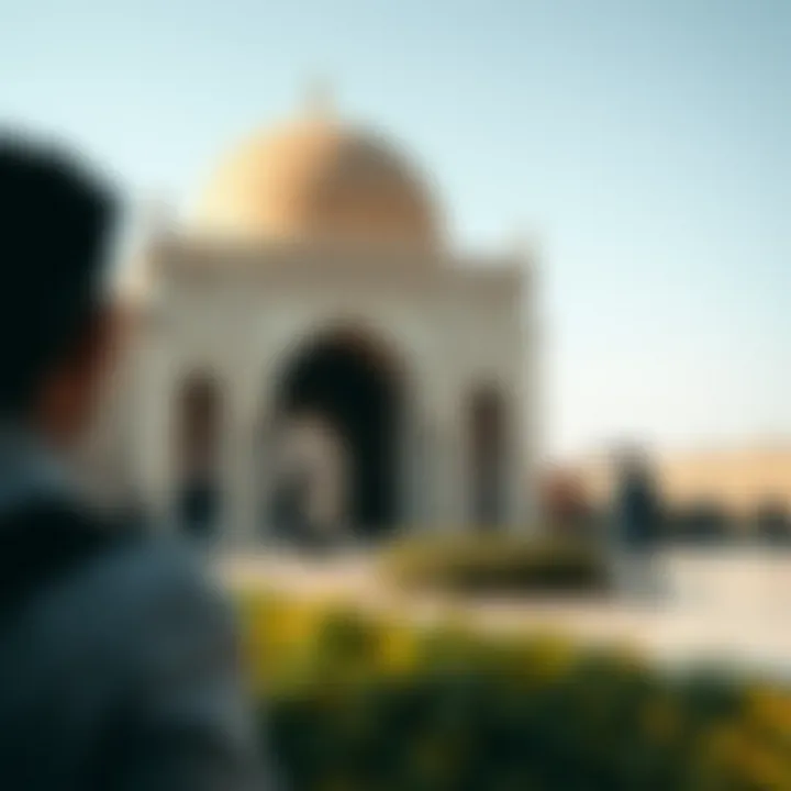 Visitor Experiences at برج الإخلاص Visitors engaging with برج الإخلاص