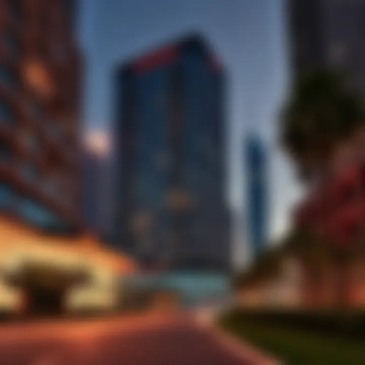 Urban landscape featuring Cartel 2 Building