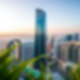 Panoramic view of Concorde Tower in JLT
