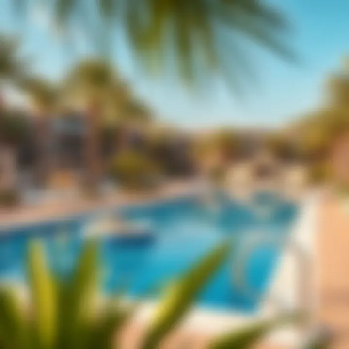 Recreational Oasis at Creek Club Dubai Recreational facilities including pools and green spaces