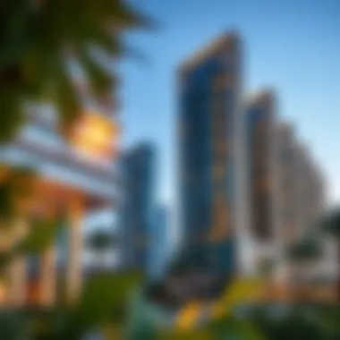 Modern architecture of Damac Barsha Heights