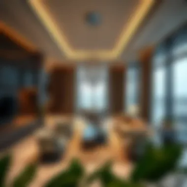 Luxurious interior design of a residence at Damac Bay's Edge