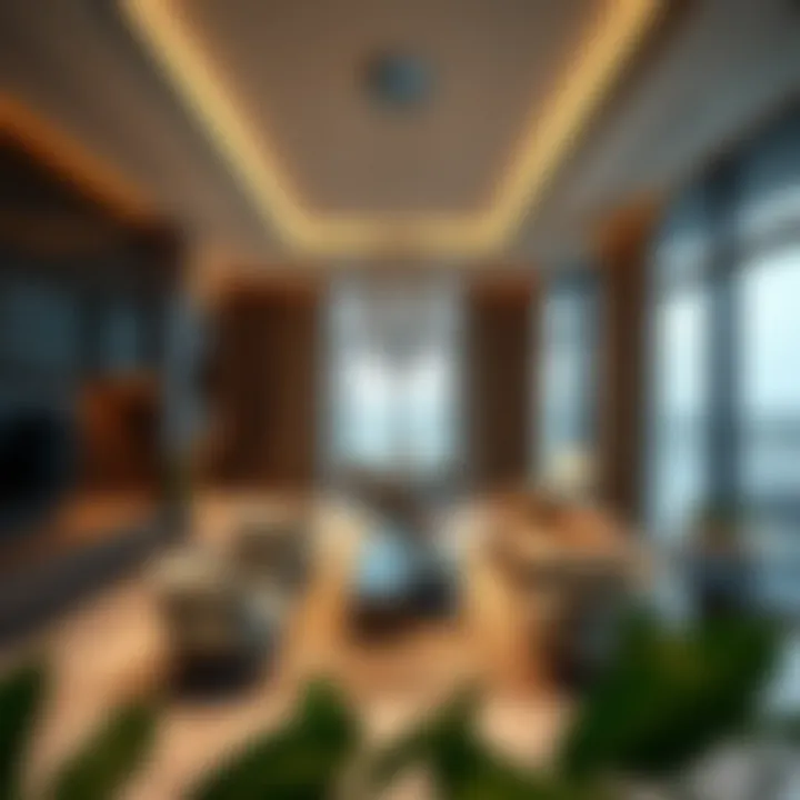 Luxurious interior design of a residence at Damac Bay's Edge