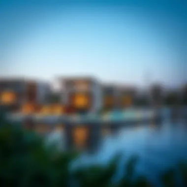 Luxurious waterfront properties within the Damac Lagoon development