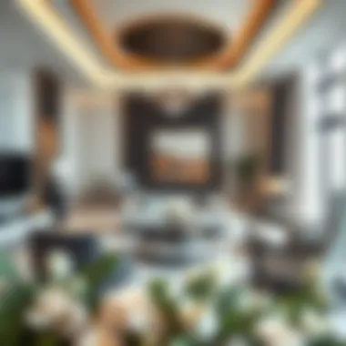 Elegant Interior Design in Damac Properties Interior design showcasing elegance in Damac Properties