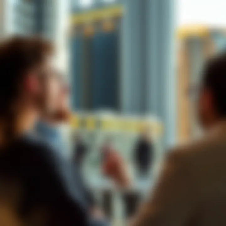Investors Reviewing Real Estate Opportunities Investors reviewing real estate opportunities in Dubai