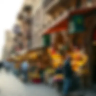 Vibrant market scene in the historic district of Dubai