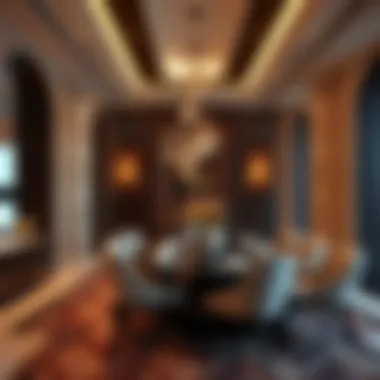 Elegant dining area in بيراميزا للشقق الفندقية