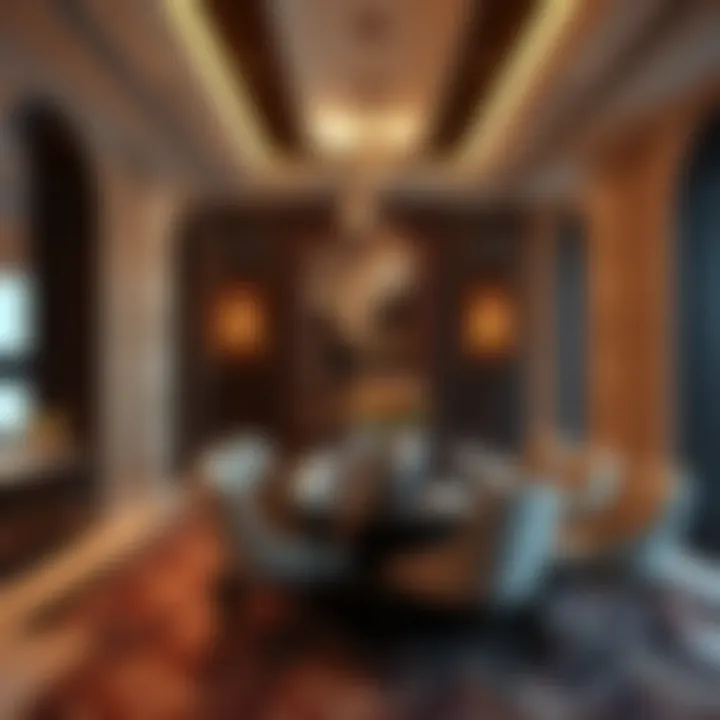 Elegant dining area in بيراميزا للشقق الفندقية