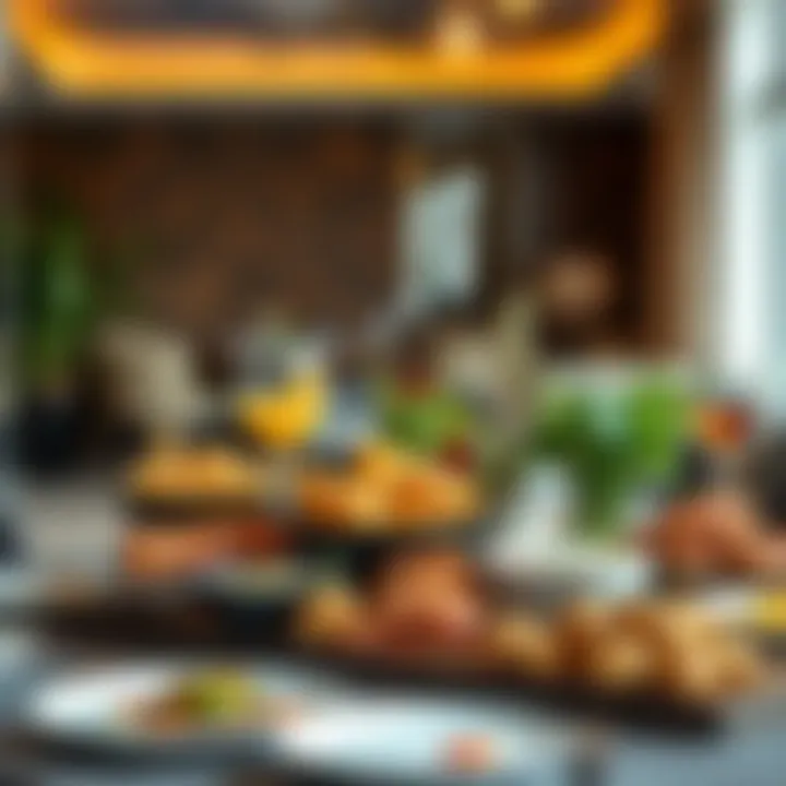 A beautifully arranged table with diverse culinary delights