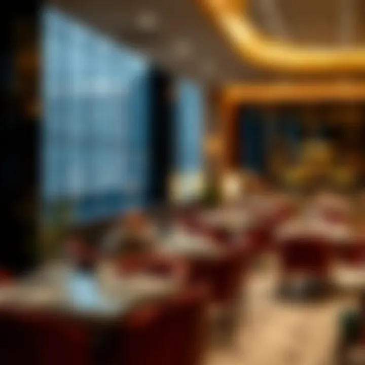 Luxurious dining experience with diverse culinary offerings