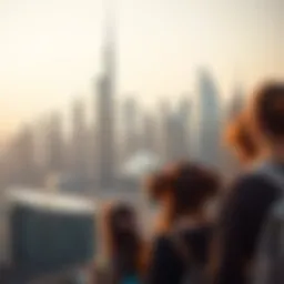 Dubai skyline showcasing iconic architecture