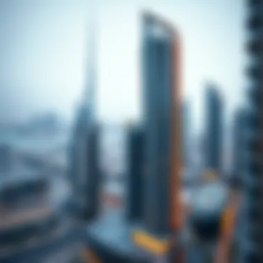 Dubai's Urban Evolution Panoramic view of Dubai's ongoing urban development