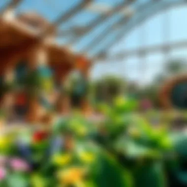 Intricate design of the Dubai Butterfly Garden filled with diverse butterfly species.