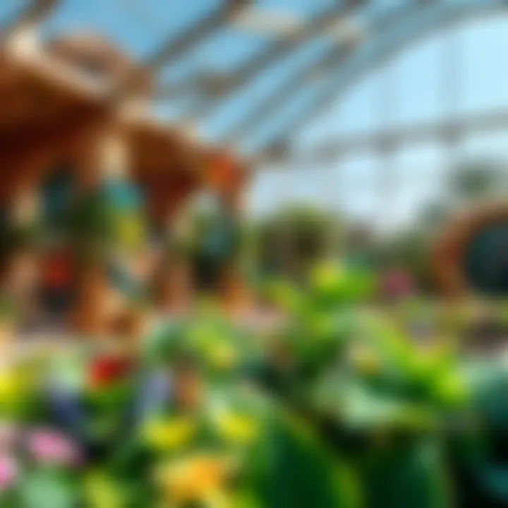 Intricate design of the Dubai Butterfly Garden filled with diverse butterfly species.