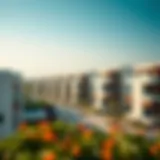 Modern Architectural Marvels of El Hanouf Aerial view of El Hanouf Properties showcasing modern architecture
