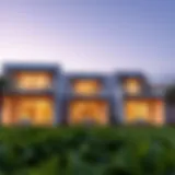 Stunning architectural design of Expo Golf Villas showcasing modern aesthetics.
