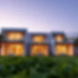 Stunning architectural design of Expo Golf Villas showcasing modern aesthetics.