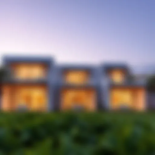 Stunning architectural design of Expo Golf Villas showcasing modern aesthetics.