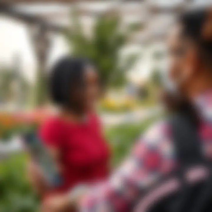 Community Engagement in Farm Gardens Community members enjoying the farm garden experience