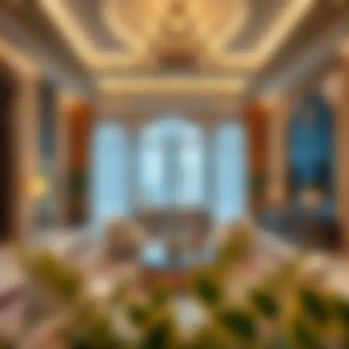 Opulent Living Space in Dubai Interior view showcasing opulent living space in a Dubai luxury home