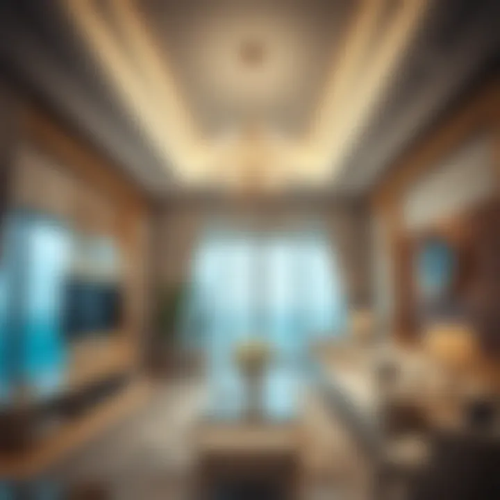 Interior design elements of residential units in حديقة الفي