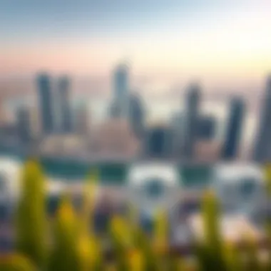 Panoramic view of Business Bay from Hamilton Residency