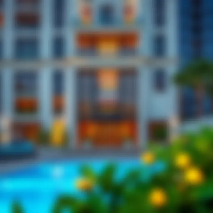 Luxurious exterior view of Hamilton Residency