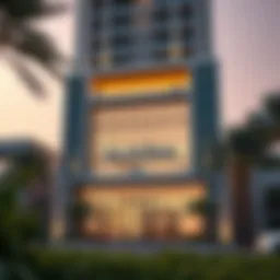 Exterior view of Hessa Building showcasing modern design