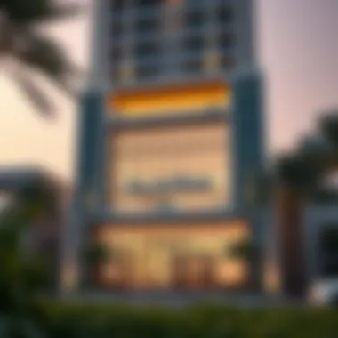 Hessa Building Exterior Design Exterior view of Hessa Building showcasing modern design