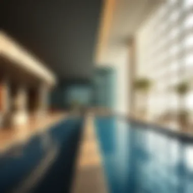 Amenities area in Imperial Residence Tower B featuring a swimming pool and lounge