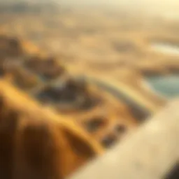 Aerial view of Jazeerat Al Hamra showcasing its unique landscape