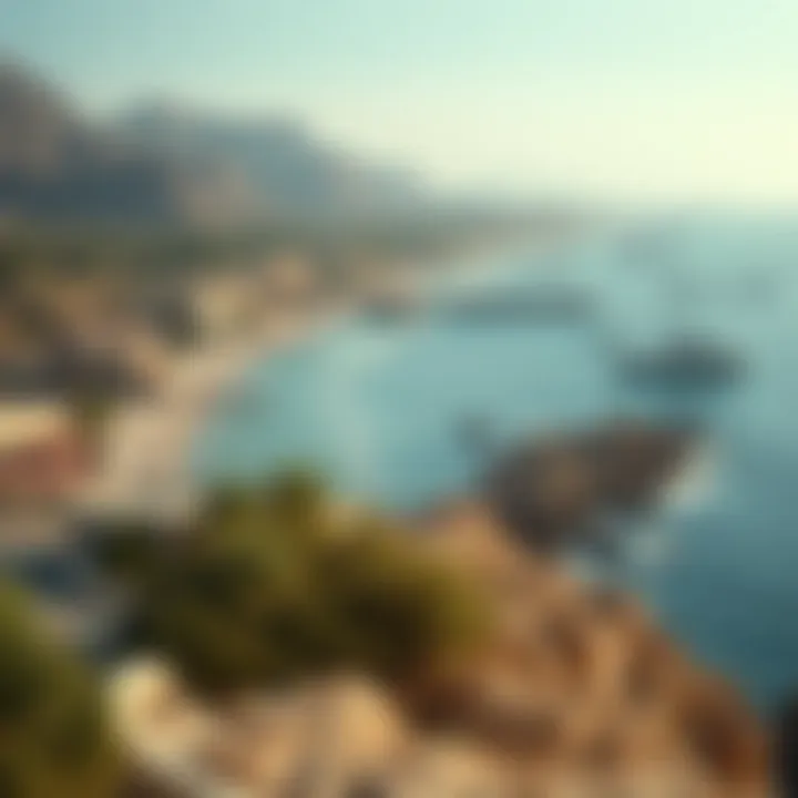 Scenic coastline of Jazeerat Al Hamra enhancing its appeal