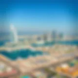 A panoramic view of Jebel Ali showcasing its modern skyline and bustling port.