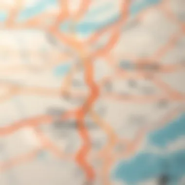 Transportation Networks of Jebel Ali A map illustrating Jebel Ali's transportation networks including roads and railways.