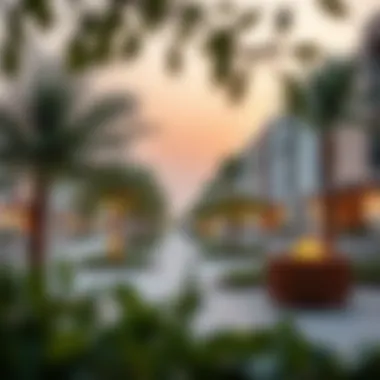 Vibrant community area in JVC District 14 with recreational facilities