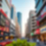 Khalidiyah Street Panoramic View A panoramic view of Khalidiyah Street showcasing its modern architecture and vibrant atmosphere.