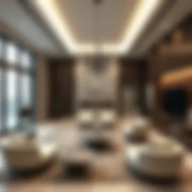 Elegant interior design of a modern Dubai residence