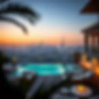 Stunning view of a luxurious villa in Dubai's skyline