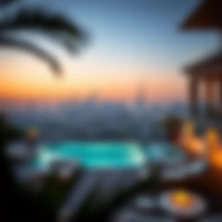 Stunning view of a luxurious villa in Dubai's skyline