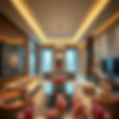 Elegant interior design of a luxury apartment