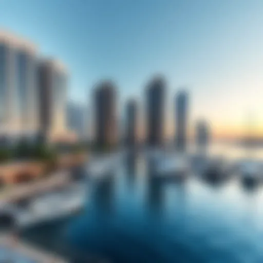 Breathtaking Marina View Stunning view of luxury apartments overlooking the marina