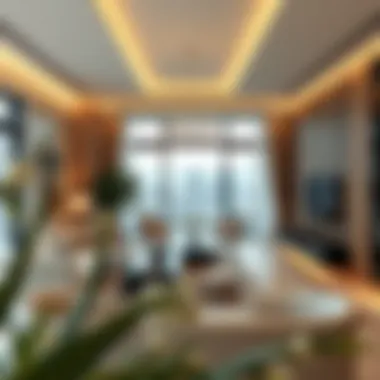 Luxury Living: Modern Interior Design Interior of a luxury apartment highlighting modern design