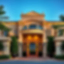 Elegant mansion exterior showcasing Dubai architecture