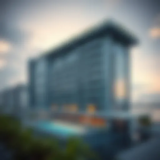 Stunning view of Marina Hotel Apartments showcasing modern architecture
