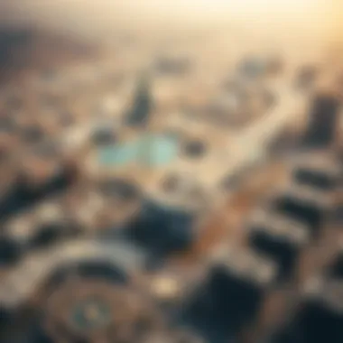 Aerial view showcasing the layout and architecture of Masdar City
