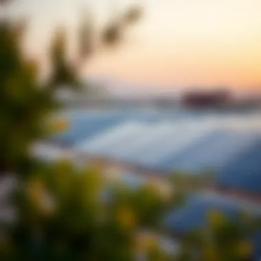 Innovative solar panels integrated into Masdar City's design