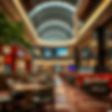 Diverse Culinary Offerings at Mazyad Mall An elegant dining area highlighting diverse culinary offerings