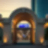 Metro station entrance in Al Quoz